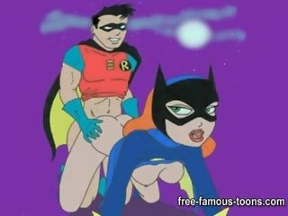 Batman com catwoman e batgirl orgias