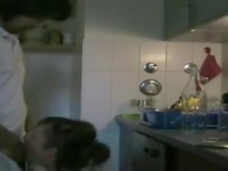 Horny Couple Having Sex In The Kitchen